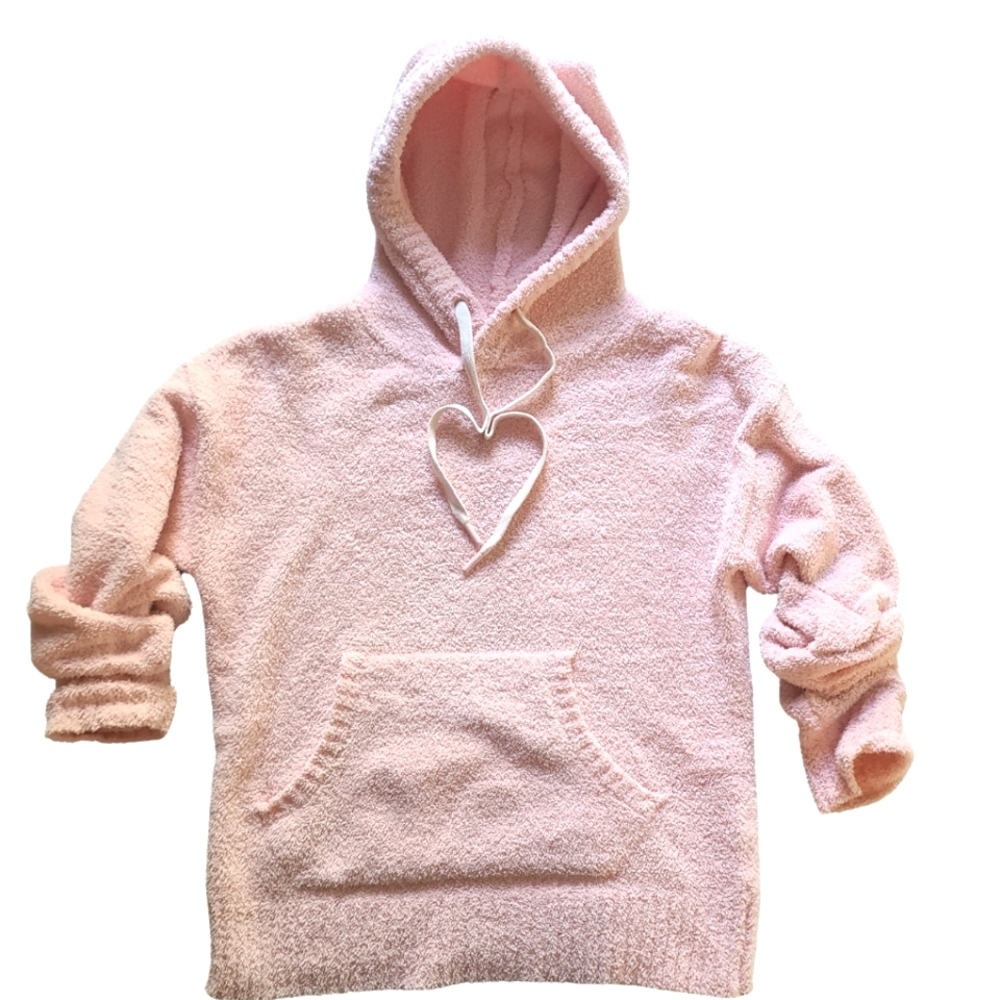UGG Fuzzy Sherpa Fleece Hoodie With Kangaroo Pocket "Loyra" SOFT! XS